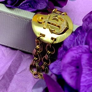 Layered Chain Anchor Bracelet